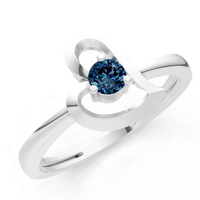 Amora Heart Tiny Solitaire Ring