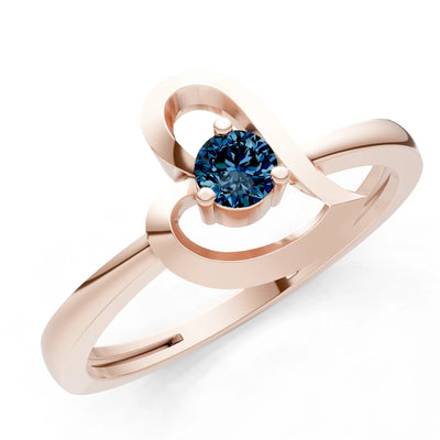 Amora Heart Tiny Solitaire Ring