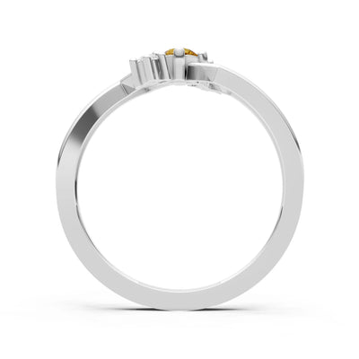 Dainty Geometric Multi-Stone Stacking Ring