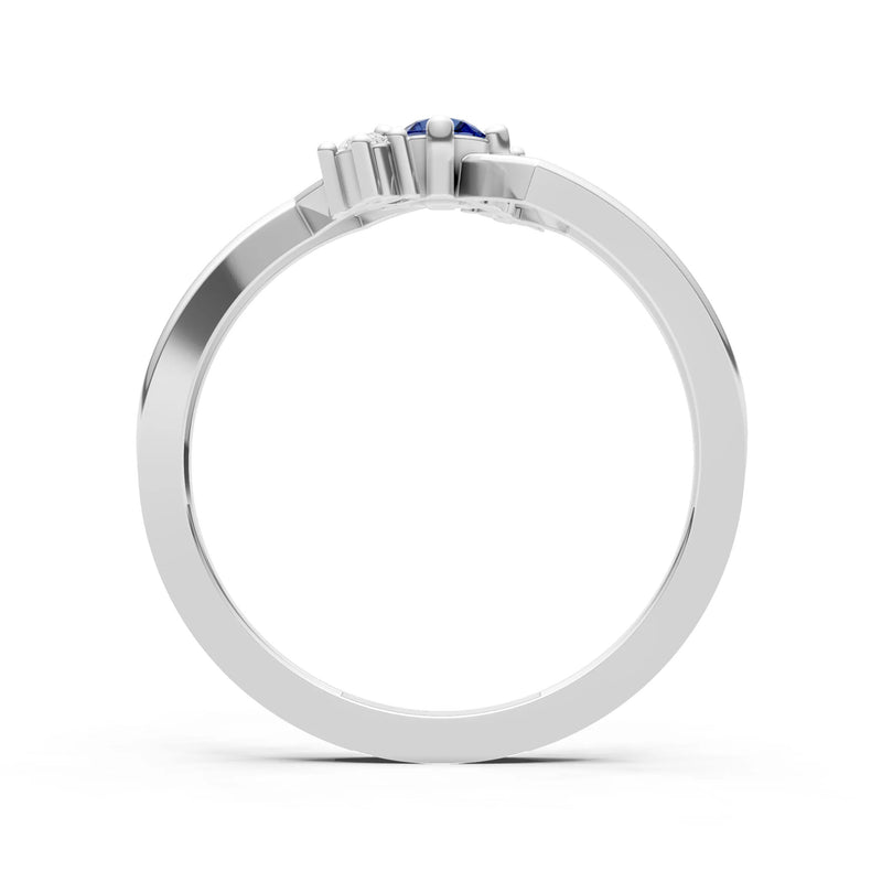 Dainty Geometric Multi-Stone Stacking Ring