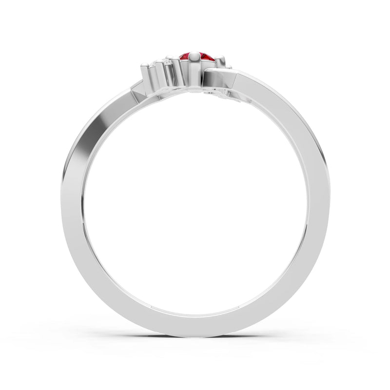 Dainty Geometric Multi-Stone Stacking Ring