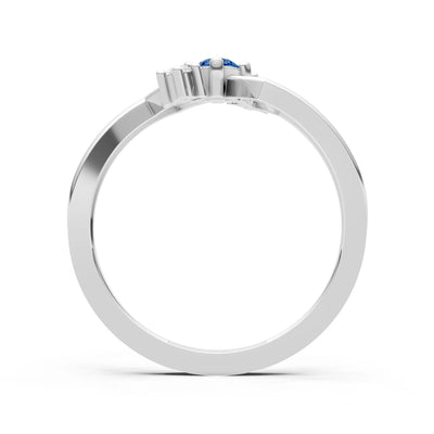 Dainty Geometric Multi-Stone Stacking Ring