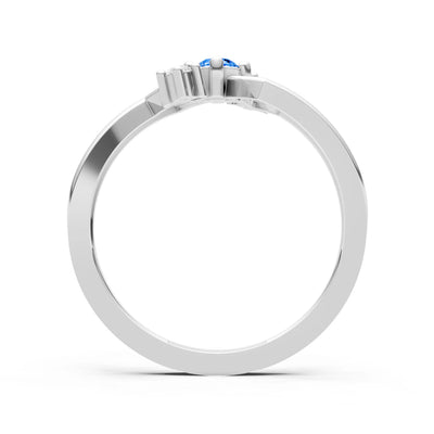 Dainty Geometric Multi-Stone Stacking Ring