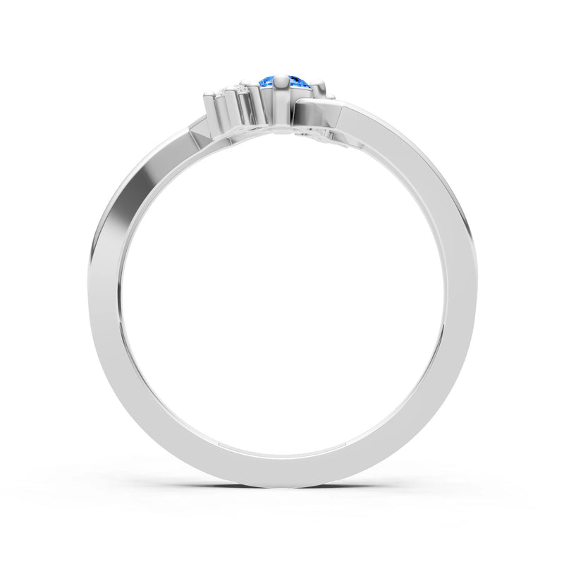 Dainty Geometric Multi-Stone Stacking Ring