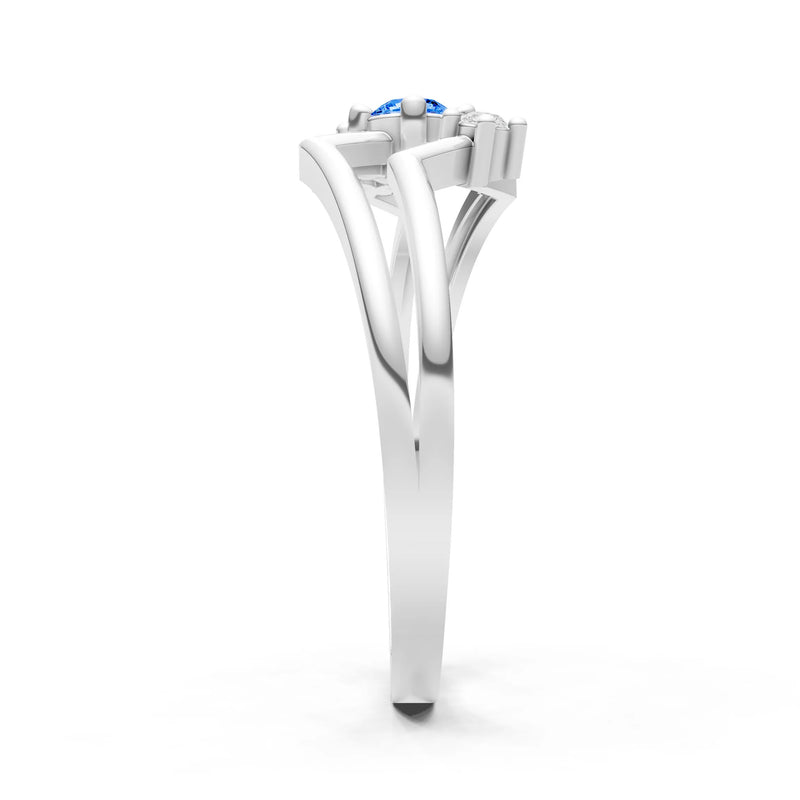 Dainty Geometric Multi-Stone Stacking Ring