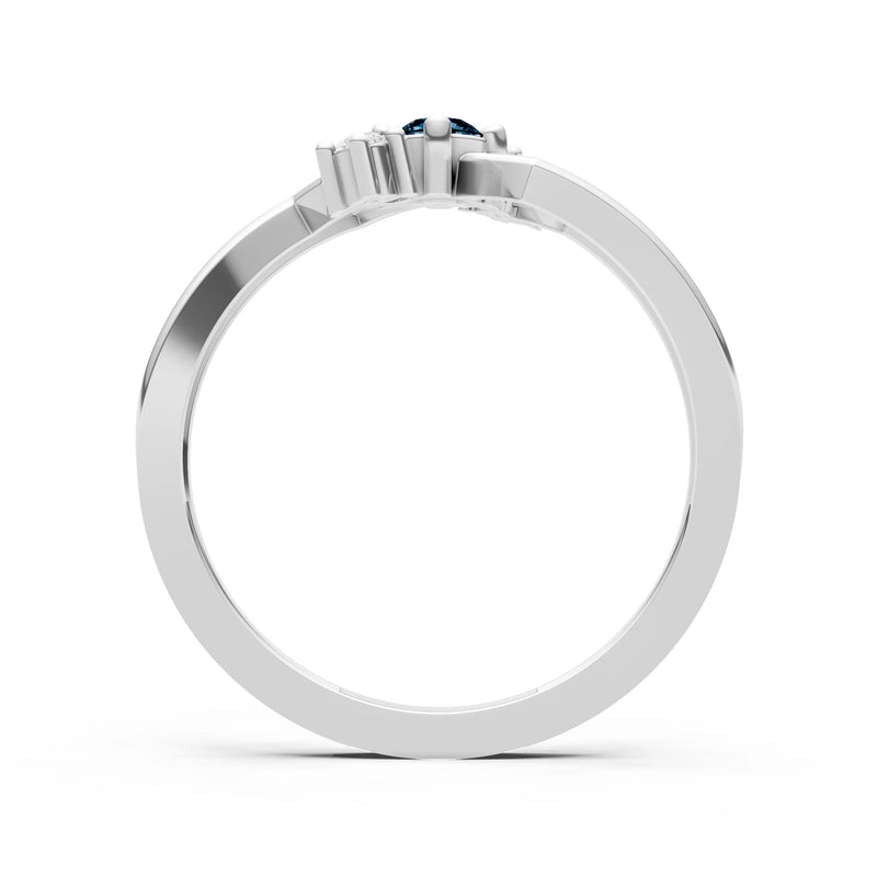 Dainty Geometric Multi-Stone Stacking Ring