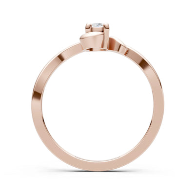Dainty Minimal Twist Ring