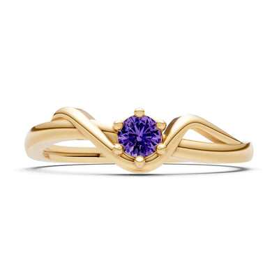 Dainty Sculpted Wave Ring