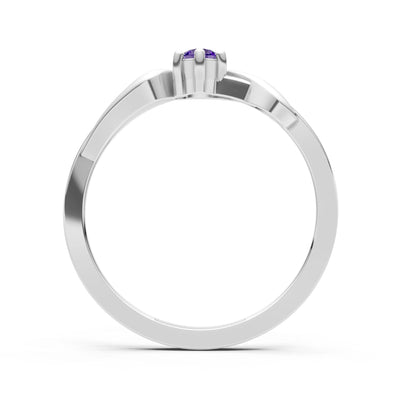 Dainty Sculpted Wave Ring