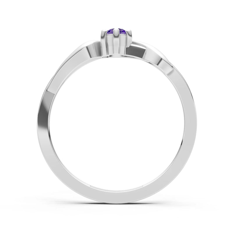 Dainty Sculpted Wave Ring
