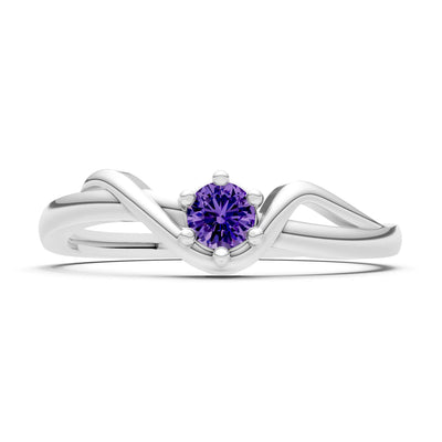 Dainty Sculpted Wave Ring