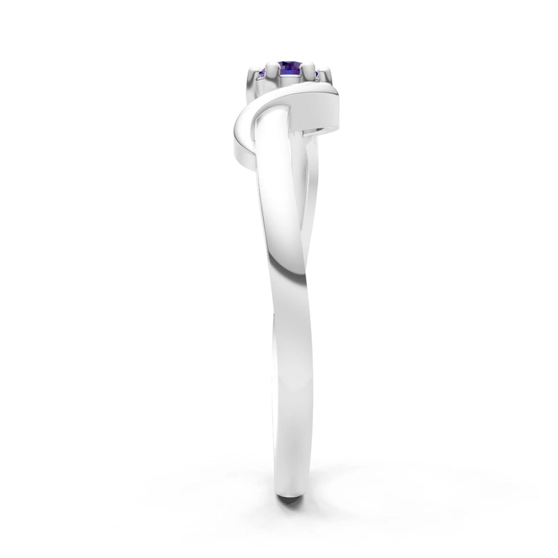 Dainty Sculpted Wave Ring
