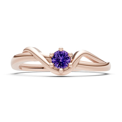 Dainty Sculpted Wave Ring