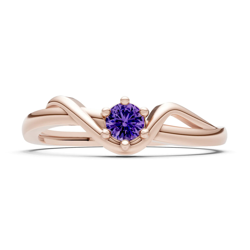 Dainty Sculpted Wave Ring
