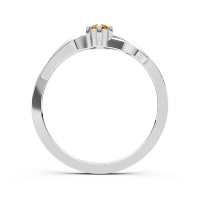 Dainty Sculpted Wave Ring