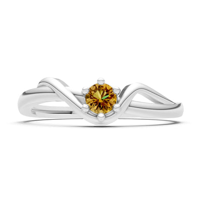 Dainty Sculpted Wave Ring