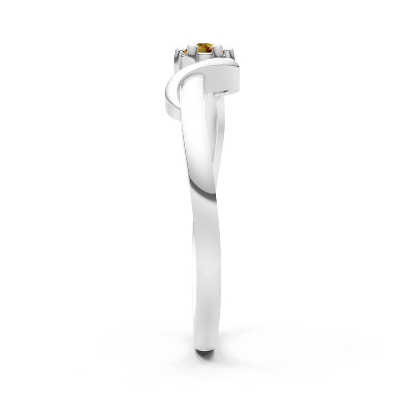 Dainty Sculpted Wave Ring