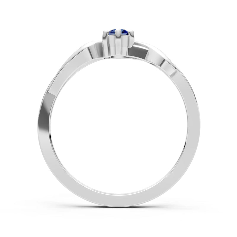 Dainty Sculpted Wave Ring