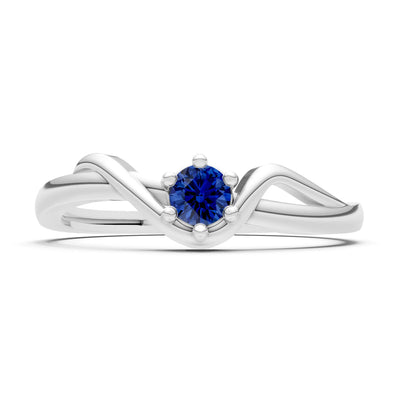 Dainty Sculpted Wave Ring