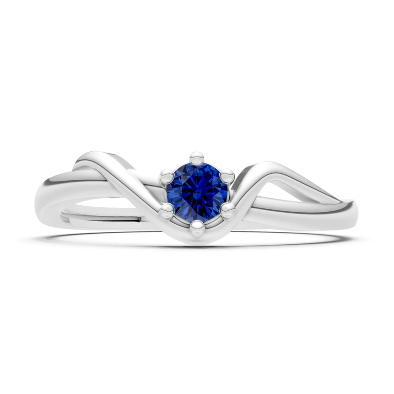 Dainty Sculpted Wave Ring