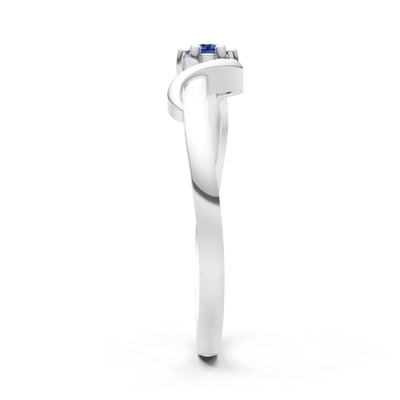 Dainty Sculpted Wave Ring