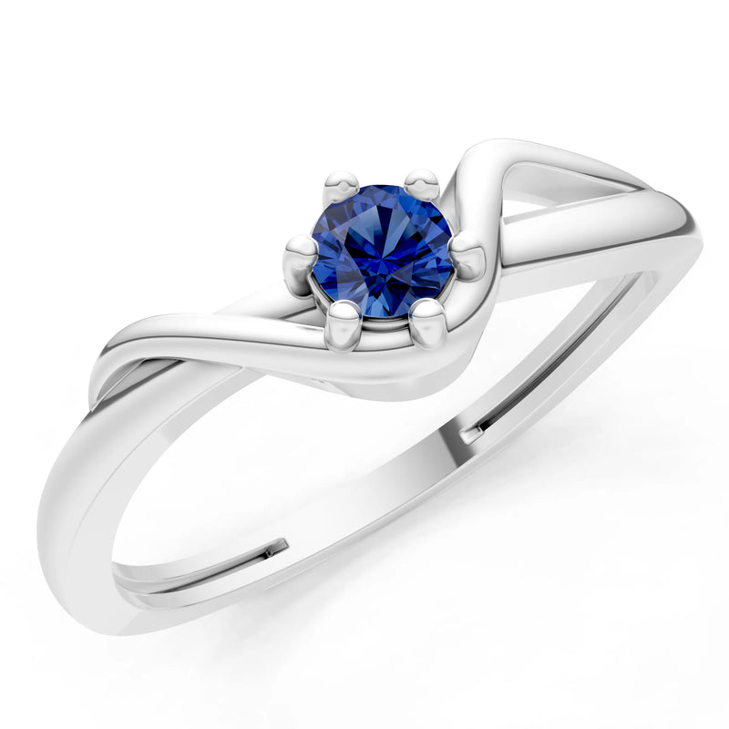 Dainty Sculpted Wave Ring