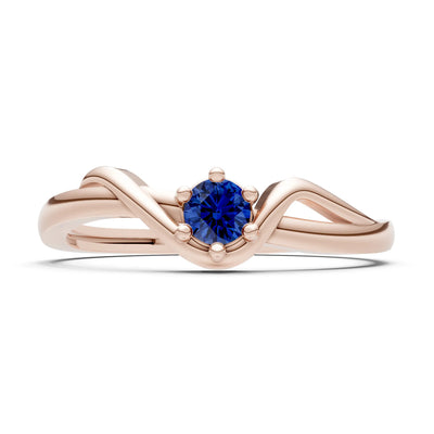 Dainty Sculpted Wave Ring