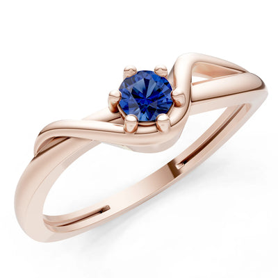 Dainty Sculpted Wave Ring