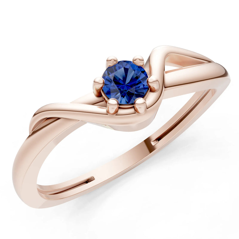 Dainty Sculpted Wave Ring