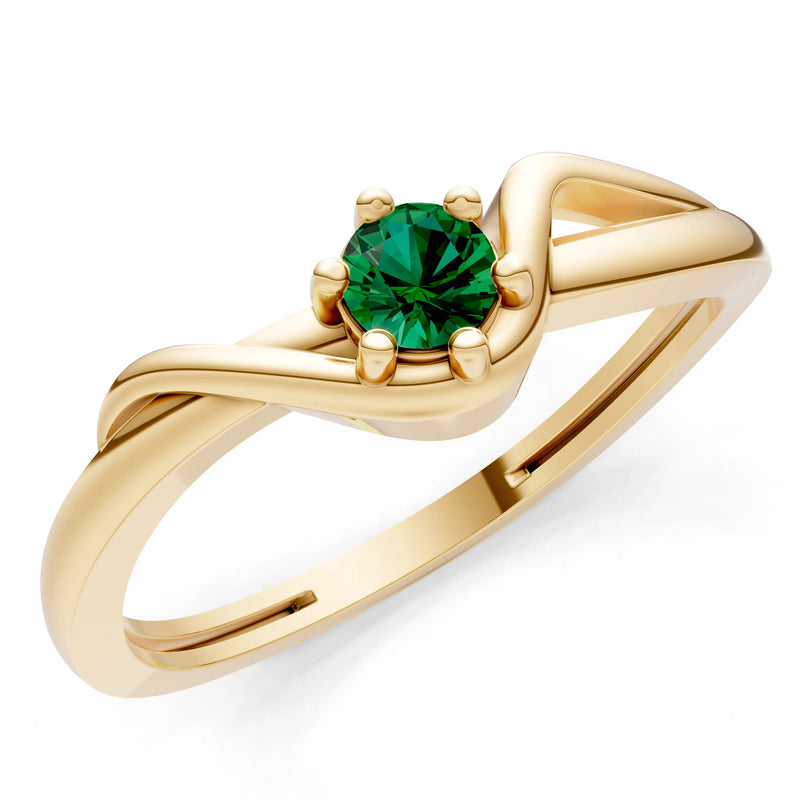 Dainty Sculpted Wave Ring