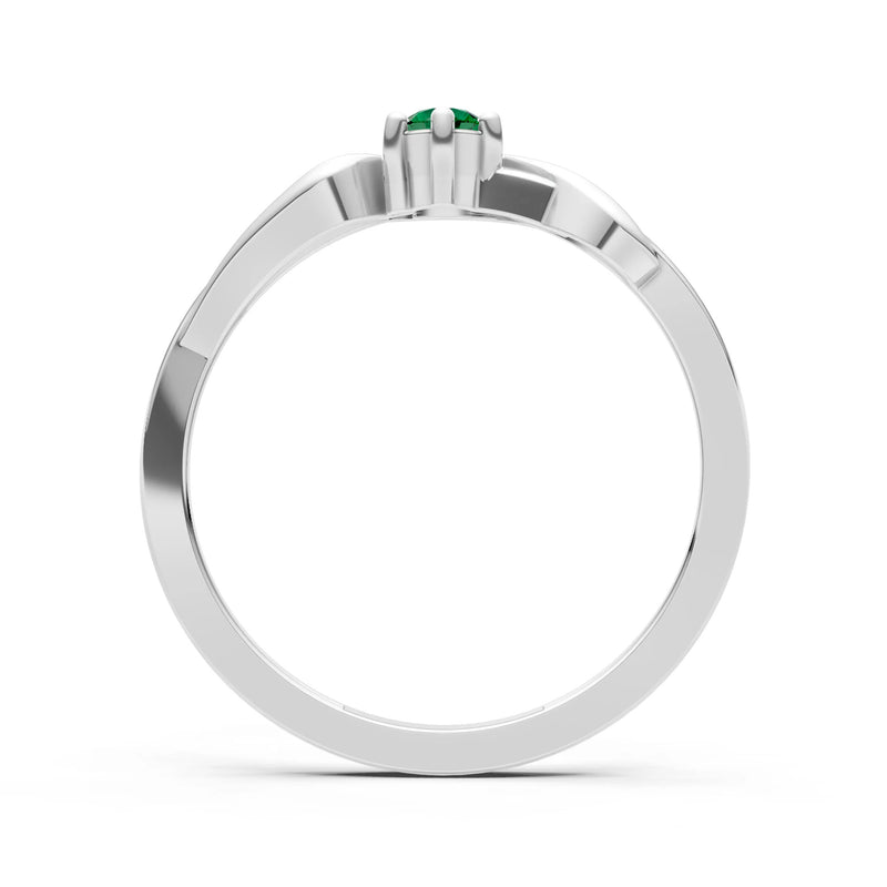 Dainty Sculpted Wave Ring