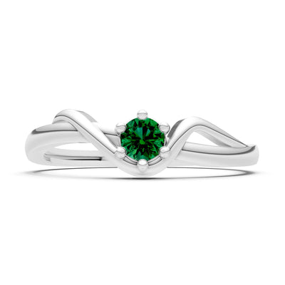 Dainty Sculpted Wave Ring