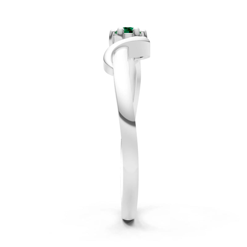Dainty Sculpted Wave Ring