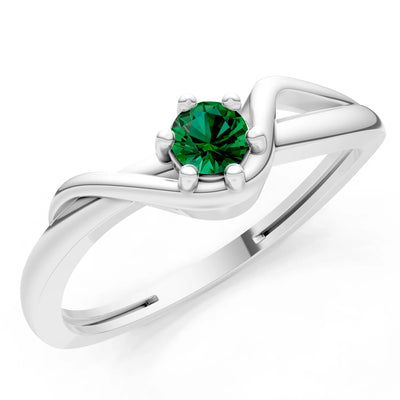 Dainty Sculpted Wave Ring