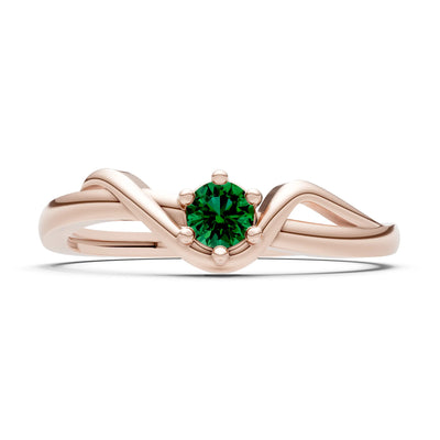 Dainty Sculpted Wave Ring