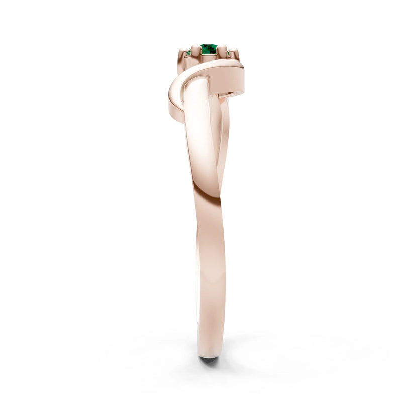 Dainty Sculpted Wave Ring