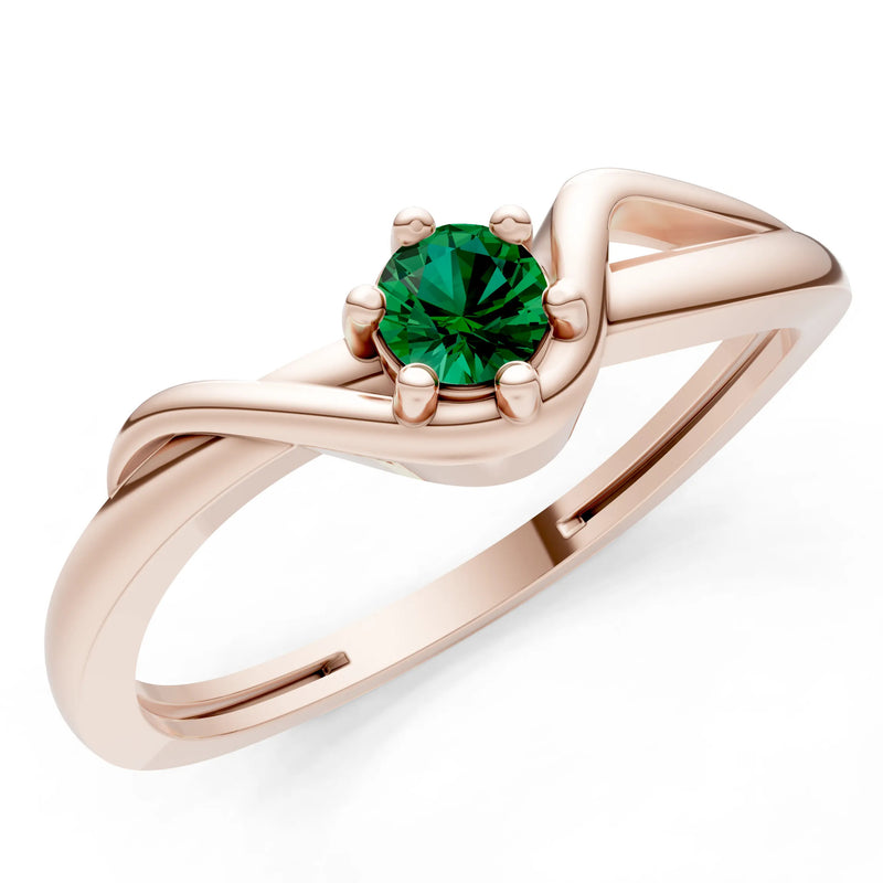 Dainty Sculpted Wave Ring