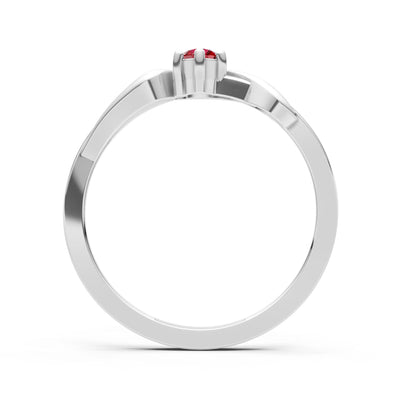 Dainty Sculpted Wave Ring