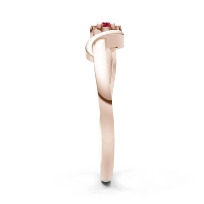 Dainty Sculpted Wave Ring