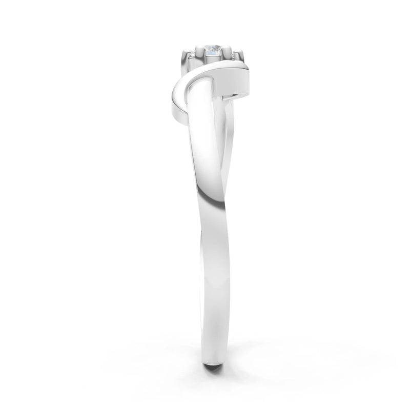 Dainty Sculpted Wave Ring