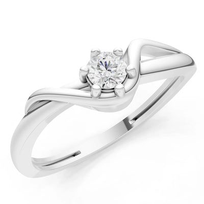 Dainty Sculpted Wave Ring
