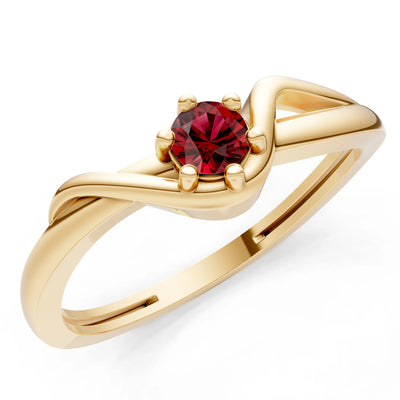 Dainty Sculpted Wave Ring