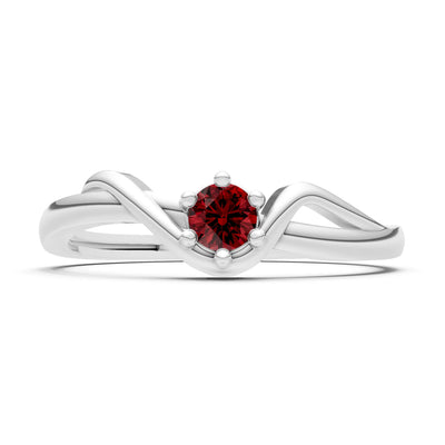 Dainty Sculpted Wave Ring