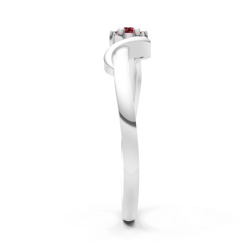 Dainty Sculpted Wave Ring