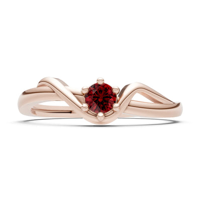 Dainty Sculpted Wave Ring