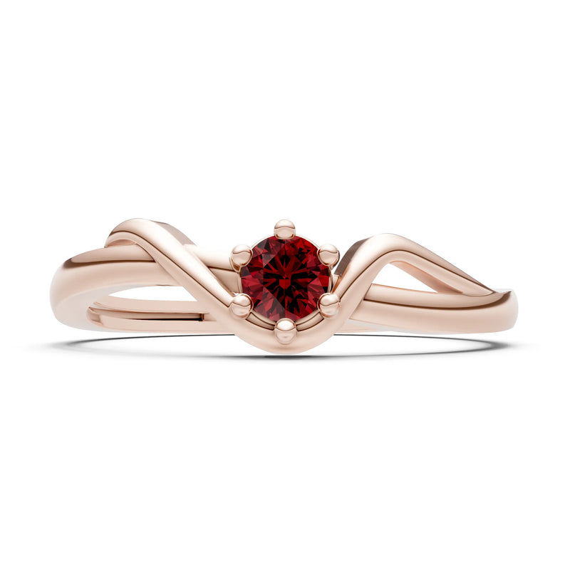 Dainty Sculpted Wave Ring