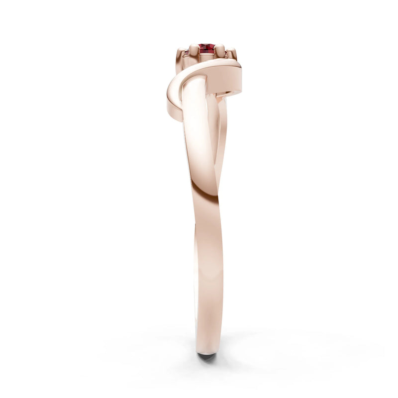 Dainty Sculpted Wave Ring