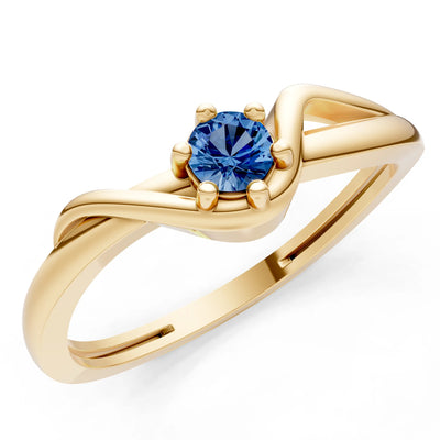 Dainty Sculpted Wave Ring