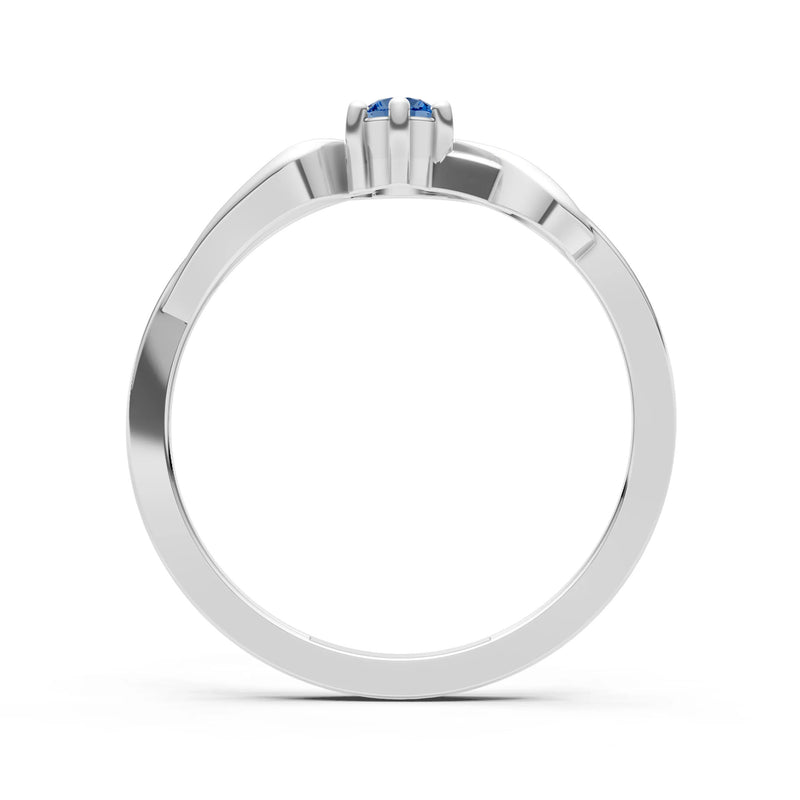 Dainty Sculpted Wave Ring
