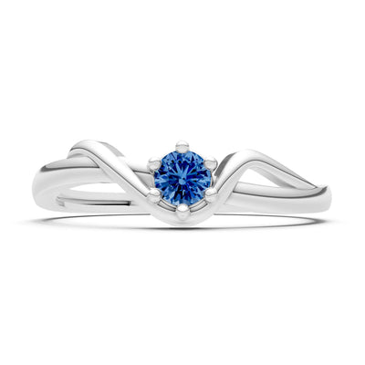 Dainty Sculpted Wave Ring